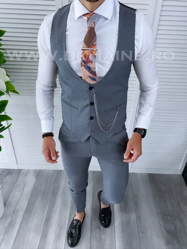 Compleu barbati Vesta + Pantaloni B4192 D3-4.3 Compleu barbati Vesta + Pantaloni B4192 D3-4.3